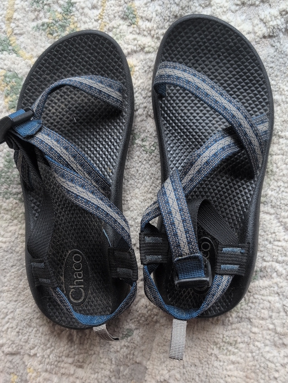 Chaco Kids Blue and Gray Adjustable Strap Sandals